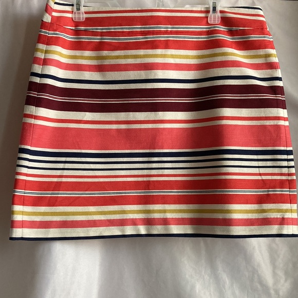 Loft Striped Short Skirt Size 12 - Picture 2 of 12